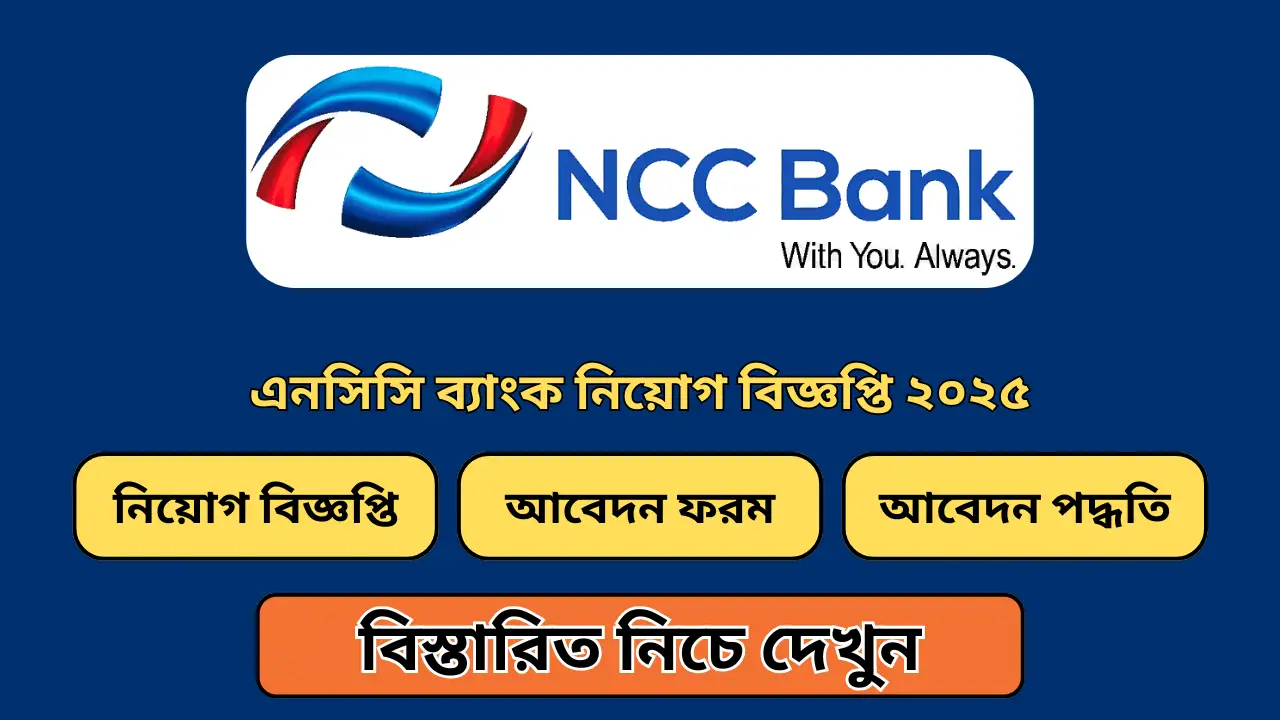 NCC Bank PLC job circular 2025